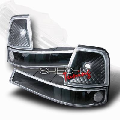 Ford Ranger Custom Disco Black Corner Lights - LC-RAN98JM-KS