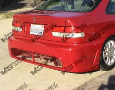 Honda Civic HB VIS Racing TSC-2 Rear Bumper - 92HDCVCHBTSC2-002