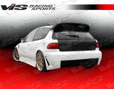 Honda Civic HB VIS Racing TSC-3 Rear Bumper - 92HDCVCHBTSC3-002