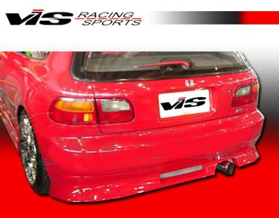 Honda Civic HB VIS Racing V Speed Rear Bumper - 92HDCVCHBVSP-002