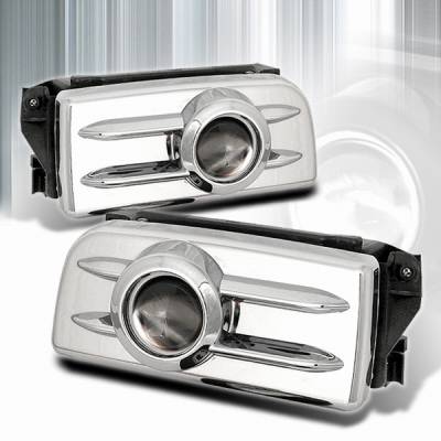 BMW 3 Series Custom Disco Chrome Projector Fog Lights - LF-PE3692