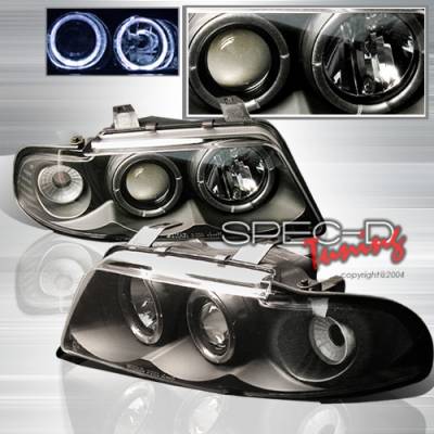 Audi A4 Custom Disco Black Projector Headlights - LHP-A496JM-YD