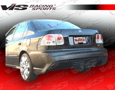 Honda Civic 2DR & 4DR VIS Racing XGT Rear Bumper - 96HDCVC2DXGT-002