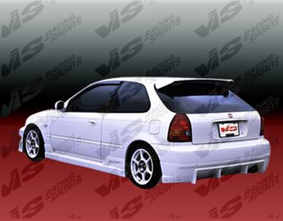 Honda Civic HB VIS Racing TSC Rear Bumper - 96HDCVCHBTSC-002