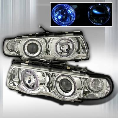 BMW 7 Series Custom Disco Clear Projector Headlights - LHP-E3895-OR