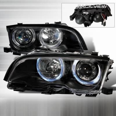 BMW 3 Series Custom Disco Black Projector Headlights - LHP-E46024JM-KS