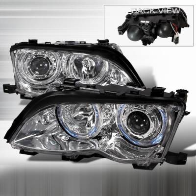 BMW 3 Series Custom Disco Clear Projector Headlights - LHP-E46024-KS