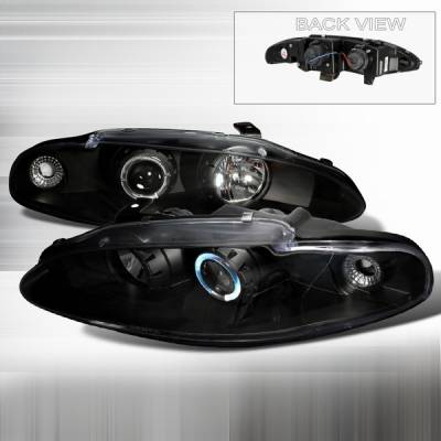 Mitsubishi Eclipse Custom Disco Black Projector Headlights - LHP-ELP95JM-YD