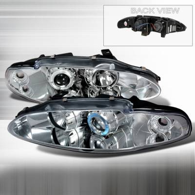 Mitsubishi Eclipse Custom Disco Chrome Projector Headlights - LHP-ELP95-YD