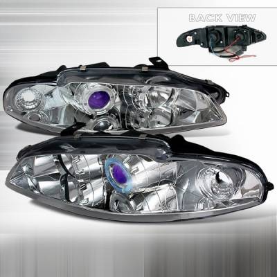 Mitsubishi Eclipse Custom Disco Chrome Projector Headlights - LHP-ELP97B