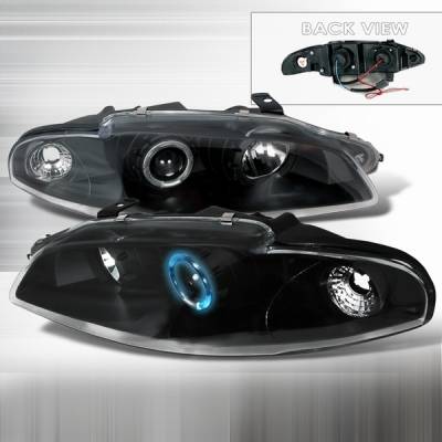 Mitsubishi Eclipse Custom Disco Black Projector Headlights - LHP-ELP97JM