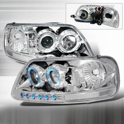 Ford F150 Custom Disco Projector Headlights - 1PC - LHP-F150971PC