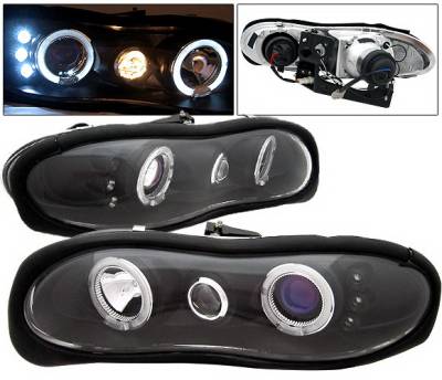 Chevrolet Camaro 4 Car Option Halo Projector Headlights - Black - LP-GCC98BC-5