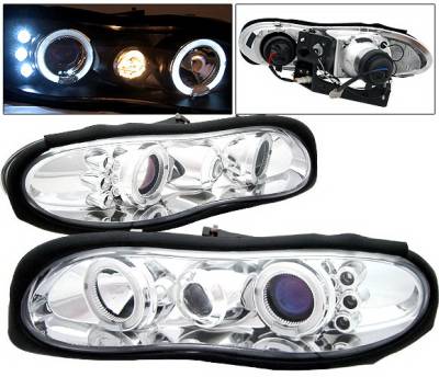 Chevrolet Camaro 4 Car Option Halo Projector Headlights - Chrome - LP-GCC98CC-5