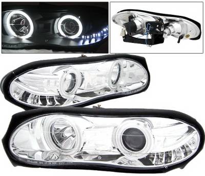 Chevrolet Camaro 4 Car Option Halo Projector Headlights - Chrome - LP-GCC98CC-KS