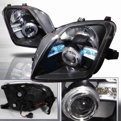 Honda Prelude Custom Disco Black Projector Headlights - LHP-PL97JM-ABM