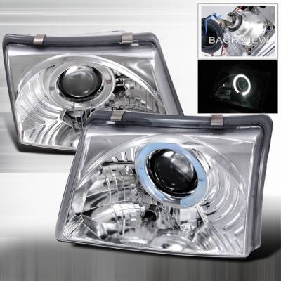 Ford Ranger Custom Disco Chrome Projector Headlights - LHP-RAN98-YD