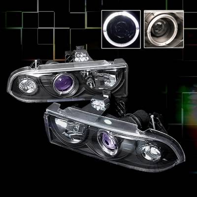 Chevrolet S10 Custom Disco Black Projector Headlights - LHP-S1098JMB-YD