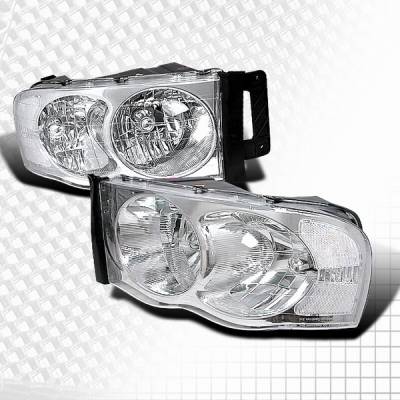 Dodge Ram Custom Disco Chrome Headlights - LH-RAM02-KS