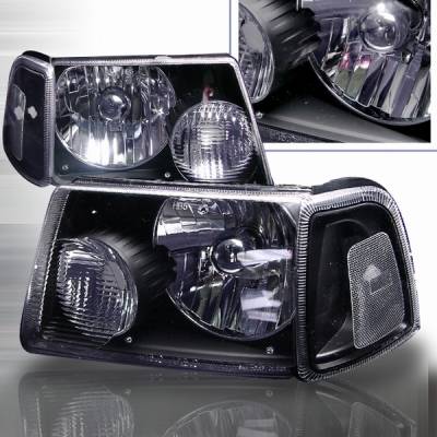 Ford Ranger Custom Disco Black Headlights - LH-RAN01JM-KS