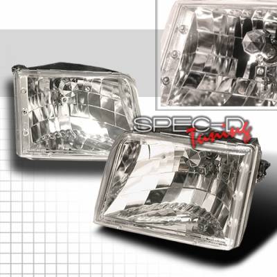 Ford Ranger Custom Disco Chrome Headlights - LH-RAN93-KS