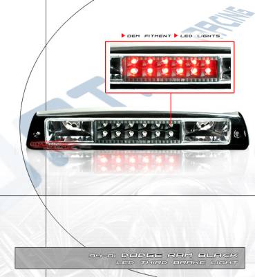 Euro Black LED Third Brake Light