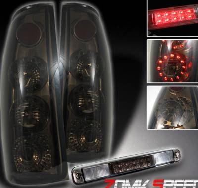 Smoke LED Taillights With Third Brake Light