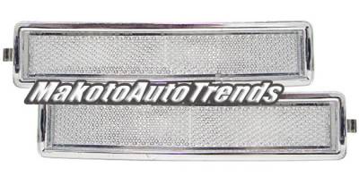 CLEAR FRONT SIDE MARKER BUMPER LIGHTS