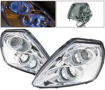 Mitsubishi Eclipse 4 Car Option Halo Projector Headlights - Chrome - LP-ME00CC-9