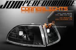 JDM Black Corner Lights