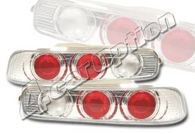 Acura Integra 2DR 4 Car Option Altezza Taillights - V3 - Chrome - LT-AI942A3-YD