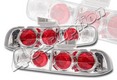 Acura Integra 4DR 4 Car Option Altezza Taillights - Chrome - LT-AI944A-YD