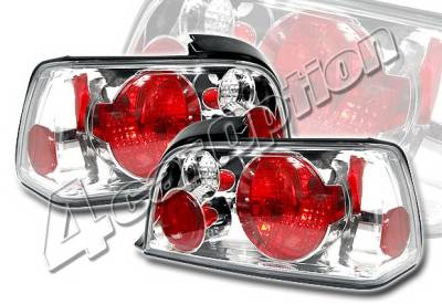 BMW 3 Series 2DR 4 Car Option Altezza Taillights - V2 - Chrome - LT-B362A2-KS