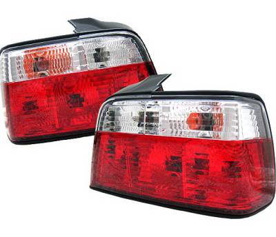 BMW 3 Series 4 Car Option Taillights - Red & Clear - LT-BE36RC-9