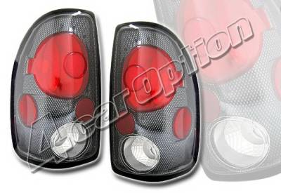 Dodge Dakota 4 Car Option Altezza Taillights - Carbon Fiber Style - LT-DD97F-KS