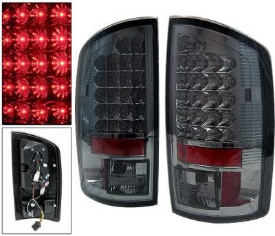 Dodge Ram 4 Car Option LED Taillights - Smoke - LT-DR02LEDSM