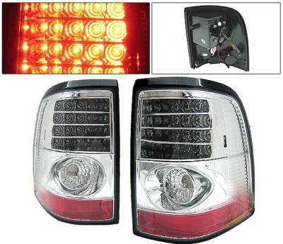 Ford Explorer 4 Car Option LED Taillights - Chrome - LT-FER02LEDC-YD