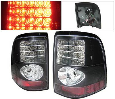 Ford Explorer 4 Car Option LED Taillights - Black - LT-FER02LEDJB-YD