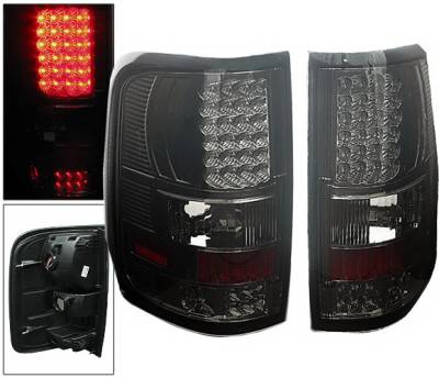 Ford F150 4 Car Option LED Taillights - Smoke - LT-FF15004LEDSM-6