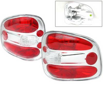 Ford F150 4 Car Option Altezza Taillights - Chrome - LT-FF97FA-KS