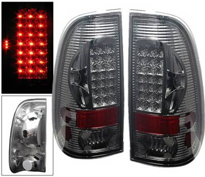 Ford F150 4 Car Option LED Taillights - Smoke - LT-FF97SALEDSM-6