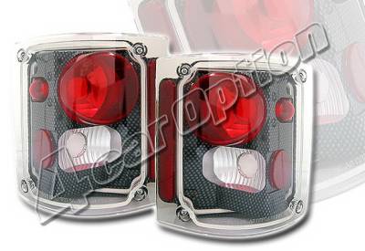 GMC C10 4 Car Option Altezza Taillights - Carbon Fiber Style - LT-GC73F-KS