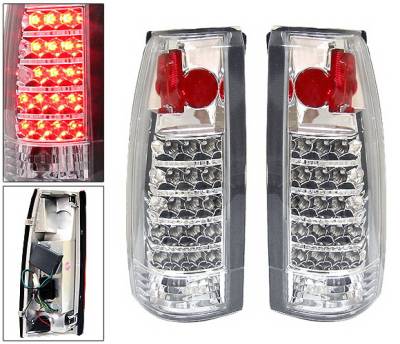 Chevrolet C10 4 Car Option LED Altezza Taillights - Chrome - LT-GC88AC-LED