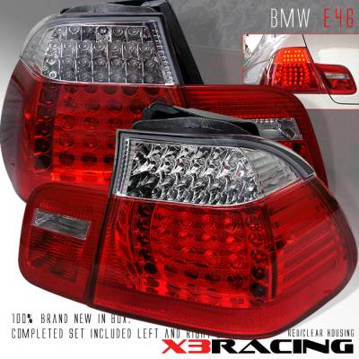 RED Clear LED Tail Lights