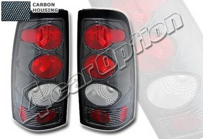 Chevrolet Silverado 4 Car Option Altezza Taillights - Carbon Fiber Style - LT-GSV99F-KS