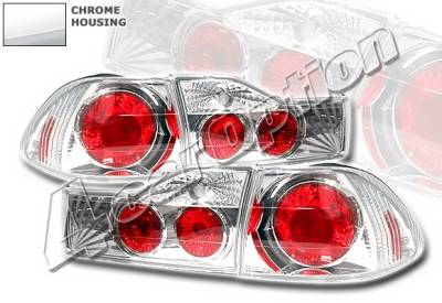 Honda Accord 4DR 4 Car Option Altezza Taillights - Chrome - LT-HA014A-YD