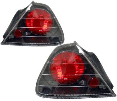 Honda Accord 2DR 4 Car Option Altezza Taillights - Carbon Fiber Style - Side - 2PC - LT-HA982F-YD