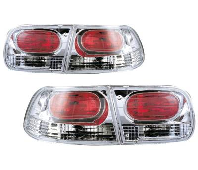 Honda Civic 2DR & 4DR 4 Car Option Altezza Taillights - Chrome - LT-HC922A-YD