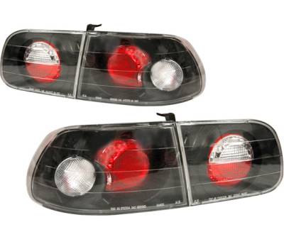 Honda Civic HB 4 Car Option Altezza Taillights - Black - LT-HC923JB-YD