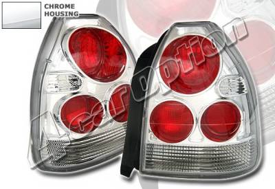 Honda Civic HB 4 Car Option Altezza Taillights - Chrome - LT-HC963A1-KS